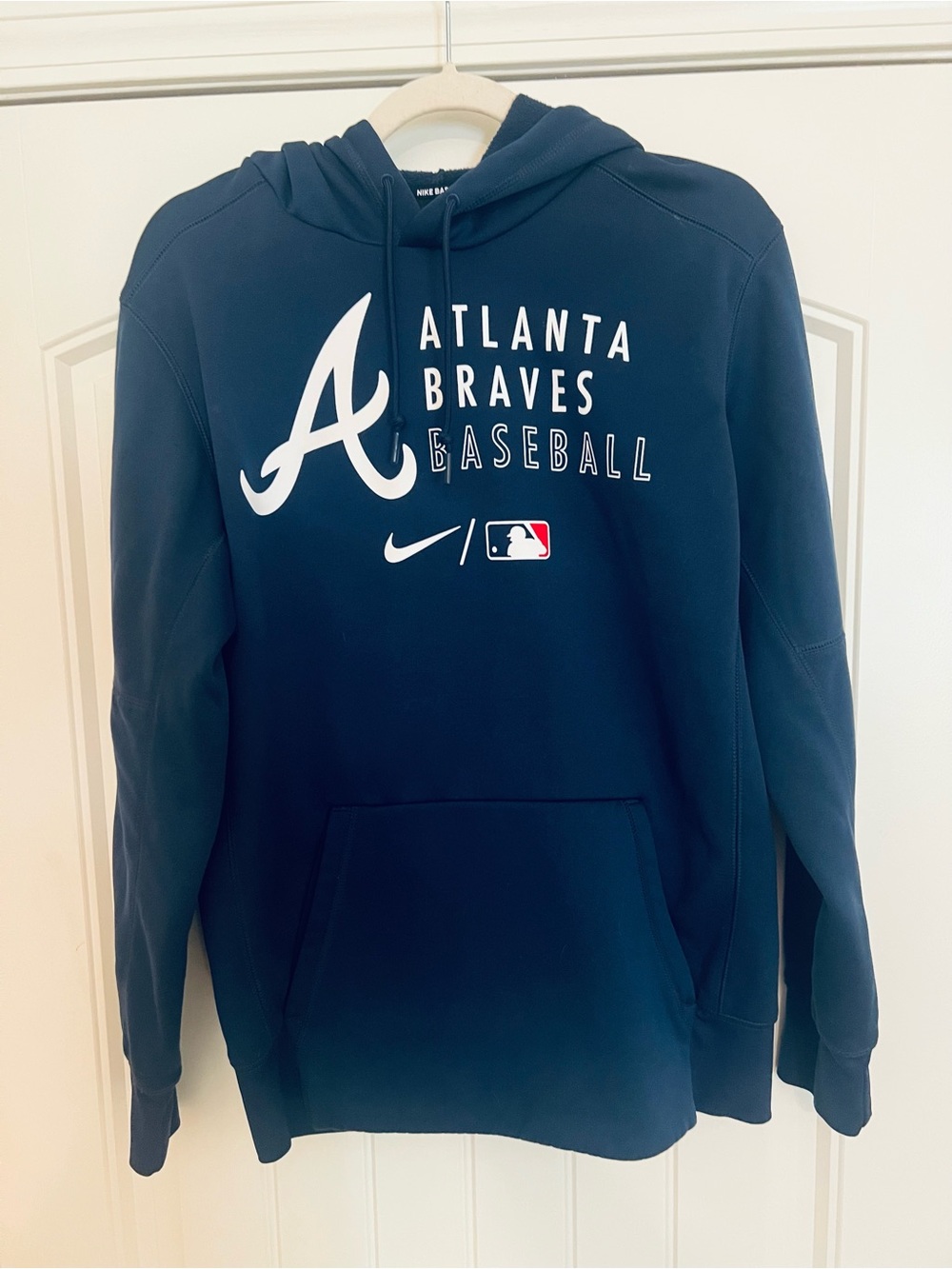 Nike Atlanta Braves Authentic Collection Performance Pullover Hoodie Sz S